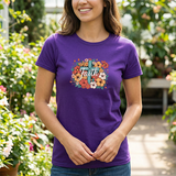 Faith Floral T-Shirt — Vintage Cross & Flowers Christian Tee