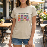 Jesus Is My Jam T-Shirt — Christian Faith Graphic Tee (Love, Pray, Believe)