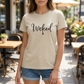 Wicked Tee — Script Witchy Graphic Shirt