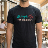 Stronger Than The Storm T-Shirt — Inspirational Heart Resilience Tee