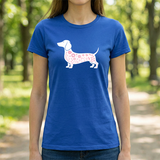 Dachshund Floral Silhouette Tee