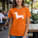 Dachshund Floral Silhouette Tee