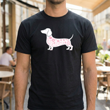 Dachshund Floral Silhouette Tee