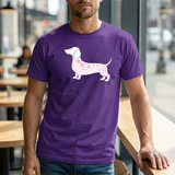 Dachshund Floral Silhouette Tee