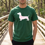 Dachshund Floral Silhouette Tee