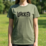 Wicked Witch Graphic Tee - 'Wicked' Gothic Logo T-Shirt
