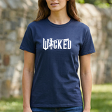 Wicked Western 'Wicked' Graphic Tee — Cowboy Silhouette Horror Style