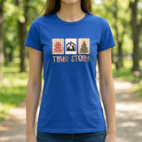 True Story Christmas Tee - Nativity & Festive Trees Holiday T-Shirt