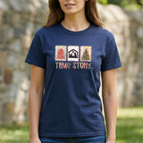 True Story Christmas Tee - Nativity & Festive Trees Holiday T-Shirt