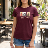 True Story Christmas Tee - Nativity & Festive Trees Holiday T-Shirt