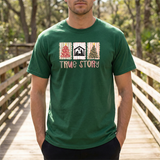 True Story Christmas Tee - Nativity & Festive Trees Holiday T-Shirt