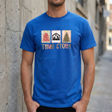 True Story Christmas Tee - Nativity & Festive Trees Holiday T-Shirt