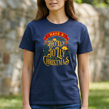 Holly Jolly Christmas Tee - Festive Holiday Graphic T-Shirt