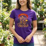 Holly Jolly Christmas Tee - Festive Holiday Graphic T-Shirt
