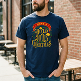 Holly Jolly Christmas Tee - Festive Holiday Graphic T-Shirt