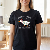 Festive Goose on the Loose Christmas Tee