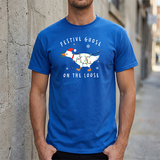 Festive Goose on the Loose Christmas Tee