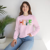 Colorful 'HOPE' Unisex Sweatshirt | Cozy Crewneck for Daily Comfort, Perfect Gift for Friends, Birthdays, Hopeful Spirit