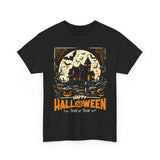 Halloween Unisex Heavy Cotton Tee, Spooky T-Shirt, Trick or Treat Shirt, Fall Fashion, Halloween Costume Top