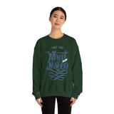 Crewneck Sweatshirt - "You Are What You Listen To" Music Quote Graphic