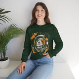Astronaut Dog Crewneck Sweatshirt — Space Pup Helmet Graphic