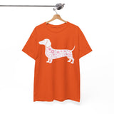 Dachshund Floral Silhouette Tee