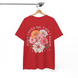 Jesus Loves Me This I Know Floral Tee