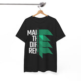 Make the Difference Unisex Heavy Cotton Tee, Motivational Shirt, Casual Wear, Gift Idea, Inspirational Apparel