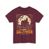 Halloween Unisex Heavy Cotton Tee, Spooky T-Shirt, Trick or Treat Shirt, Fall Fashion, Halloween Costume Top