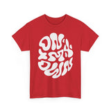 Groovy Unisex Heavy Cotton Tee | Perfect for Everyday Wear, Gifts, Casual Outings, Music Festivals, and Eco-Friendly Fashion