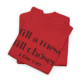 Faith-Inspired Unisex Heavy Cotton Tee, Inspirational Quote Shirt, Christian Apparel, Gift for Believers, Everyday Wear, Bible Verse Tee