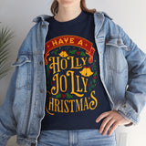 Holly Jolly Christmas Tee - Festive Holiday Graphic T-Shirt