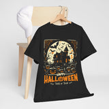 Halloween Unisex Heavy Cotton Tee, Spooky T-Shirt, Trick or Treat Shirt, Fall Fashion, Halloween Costume Top