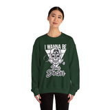 Doctor Skull Crewneck Sweatshirt — "I Wanna Be Your Doctor" Graphic