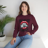 Money Talks Crewneck Sweatshirt — Retro Lips & Dollar Graphic Streetwear