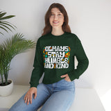 Crewneck Sweatshirt — "Always Stay Humble & Kind" Inspirational Graphic