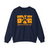 Dog Lover Crewneck Sweatshirt — "Only My Dog Understands Me" Paw Graphic