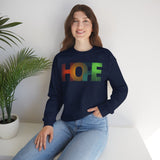Colorful 'HOPE' Unisex Sweatshirt | Cozy Crewneck for Daily Comfort, Perfect Gift for Friends, Birthdays, Hopeful Spirit