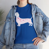 Dachshund Floral Silhouette Tee