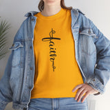 Faith Cross Vertical Script T-Shirt