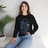 Crewneck Sweatshirt - "You Are What You Listen To" Music Quote Graphic