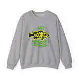 Get Hooked Unhook Stress Fishing Sweatshirt