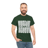 Hustle and Believe Tee - Motivational Unisex Cotton T-Shirt, Gift for Entrepreneurs, Inspirational Apparel, Everyday Wear, Fitness Top