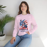 Sweatshirt - "America 1776 Land of the Free" Patriotic Statue of Liberty Crewneck