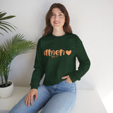 Amen Heart Crewneck Sweatshirt — Faith-Inspired Cozy Pullover