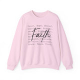 Faith Script Sweatshirt — Inspirational Christian Crewneck