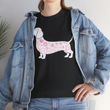 Dachshund Floral Silhouette Tee