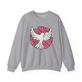 Crewneck Sweatshirt — "Love Over Violence" Dove Graphic