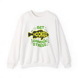 Get Hooked Unhook Stress Fishing Sweatshirt