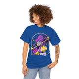 Cosmic Wizard Tee, Celestial Art Shirt, Unisex Heavy Cotton Tee, Astrology Gift, Space Design Apparel, Unique Graphic T-Shirt